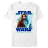 Men's Star Wars: Obi-Wan Kenobi Jedi Lightsaber with Brushstroke Kenobi  Adult T-Shirt