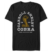 Men's Shelby Cobra Gold Cobra Super Fast Logo  Adult T-Shirt