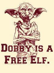 Men's Harry Potter Dobby is a Free Elf  Adult T-Shirt