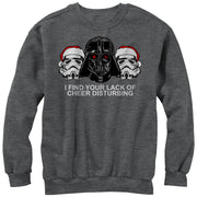 Men's Star Wars Christmas Empire Lack of Cheer Disturbing  Adult Sweatshirt