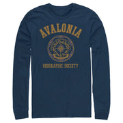 Men's Strange World Avalonia Geographic Society  Adult Long Sleeve Shirt