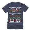 Men's Lost Gods Ugly Christmas Jolly Santa Claus  Adult T-Shirt