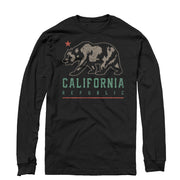 Men's Lost Gods California Republic Bear Shadow  Adult Long Sleeve Shirt