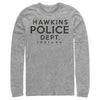 Men's Stranger Things Hawkins Police Department  Adult Long Sleeve Shirt