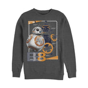 Men's Star Wars The Last Jedi BB-8 Schematics  Adult Sweatshirt