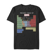 Men's Marvel Periodic Table of Favorite Heroes  Adult T-Shirt