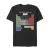 Men's Marvel Periodic Table of Favorite Heroes  Adult T-Shirt