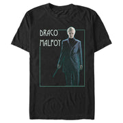 Men's Harry Potter Draco Malfoy Simple Framed Portrait  Adult T-Shirt