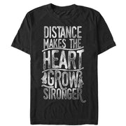 Women's CHIN UP Valentine Distance Makes Heart Stronger  Adult Boyfriend Tee