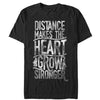 Women's CHIN UP Valentine Distance Makes Heart Stronger  Adult Boyfriend Tee