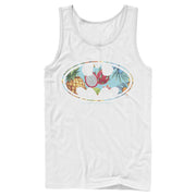 Men's Batman Tropical Logo  Adult Tank Top