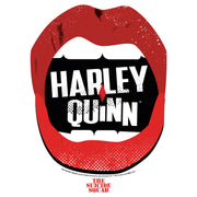 Men's The Suicide Squad Harley Quinn Lips Logo  Adult T-Shirt