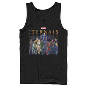 Men's Marvel Eternals Group Repeating  Adult Tank Top