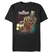 Men's Marvel Guardians of the Galaxy Rocket Space  Adult T-Shirt