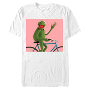 Men's The Muppets Kermit Bike Wave  Adult T-Shirt