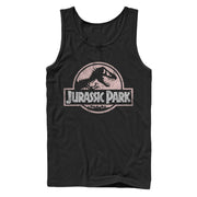 Men's Jurassic Park Dusty Logo  Adult Tank Top