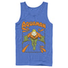 Men's Justice League Aquaman Vintage  Adult Tank Top