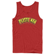 Men's Justice League Plastic Man Logo  Adult Tank Top