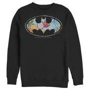 Men's Batman Tropical Logo  Adult Sweatshirt