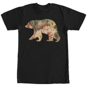 Men's Lost Gods Bear Floral Print  Adult T-Shirt