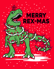 Men's Lost Gods Merry Rex-Mas  Adult Sweatshirt