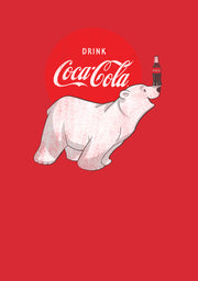 Men's Coca Cola Polar Bear  Adult T-Shirt