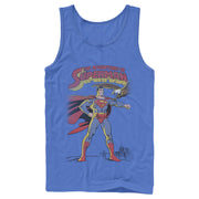 Men's Superman Patriotic Adventures  Adult Tank Top