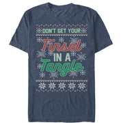 Men's Lost Gods Christmas Tinsel in a Tangle  Adult T-Shirt