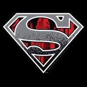 Men's Superman Logo Grunge  Adult T-Shirt