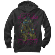 Men's Star Wars R2-D2 Lines  Adult Pull Over Hoodie