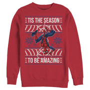 Men's Marvel Ugly Christmas Spider-Man Season  Adult Sweatshirt