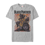 Men's Marvel Black Panther Geometric Jungle Cats  Adult T-Shirt