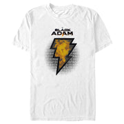 Men's Black Adam Fire Logo  Adult T-Shirt