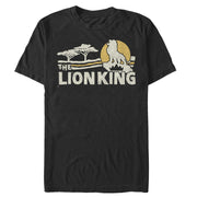 Men's Lion King Vintage Pride Lands  Adult T-Shirt