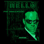 Men's The Matrix Hello Mr. Anderson  Adult T-Shirt