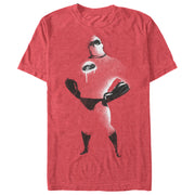 Men's The Incredibles Mr. Incredible Spray Paint Style  Adult T-Shirt