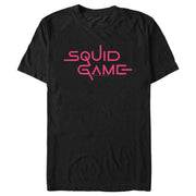 Men's Squid Game Logo Pink  Adult T-Shirt