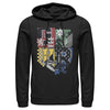 Men's Harry Potter House Crests Shield  Adult Pull Over Hoodie