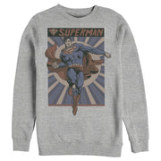 Men's Superman Classic Hero Pose  Adult Sweatshirt