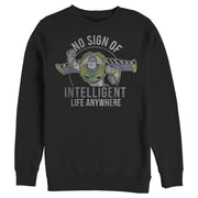 Men's Toy Story Buzz No Sign Of Intelligent Life  Adult Sweatshirt