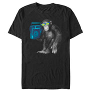 Men's Lost Gods Chimpanzee Boombox  Adult T-Shirt