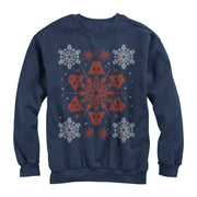 Men's Star Wars Christmas Darth Vader Snowflake  Adult Sweatshirt