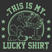 Men's Garfield St. Patrick's Day This is my Lucky Shirt  Adult T-Shirt