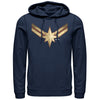 Men's Marvel Captain Marvel Star Symbol Costume  Adult Pull Over Hoodie