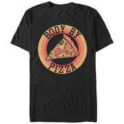 Women's CHIN UP Body By Pizza  Adult Boyfriend Tee