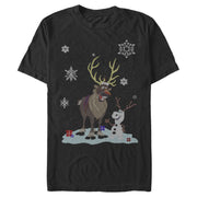 Men's Frozen Christmas Sweater Friends  Adult T-Shirt