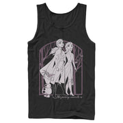 Men's Frozen 2 Sister Forest Frame  Adult Tank Top