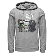 Men's Star Wars Christmas Boba It's Cold Outside  Adult Pull Over Hoodie