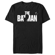 Men's The Batman Black and White Silhouette  Adult T-Shirt