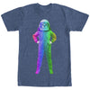 Men's Lost Gods Cat Astronaut Rainbow  Adult T-Shirt